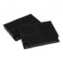 Lot de 2 filtres à charbon TYP141 (193x137x20mm) pour hotte Roblin, Brandt, Sauter, De Dietrich réf : 484000008781