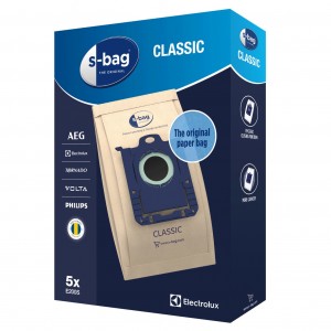 Lot de 5 sacs en papier s-bag pour Aspirateur ELECTROLUX 9001684621
