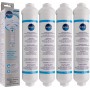Wpro USC100 - Filtres à eau (x4) pour réfrigérateur Haier, Samsung, Whirlpool, Daewoo, LG