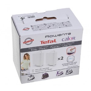 Lot de 2 cartouches anti-calcaire pour Centrale vapeur CALOR XD9060E0