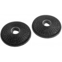 Filtres à charbon ECFB02 (x2)  pour hotte Electrolux & Best - Dimensions : 19 x 3 cm.
