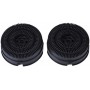 Lot de 2 filtres à charbon actif  TYPE 58 (14,5 x 5 cm) pour hotte Elica - Whirlpool - Smeg - Bosch - Gorenje.