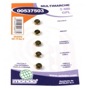 Jeu d'injecteurs butane Ø5mm pour Cuisinière Multi-marques H974782