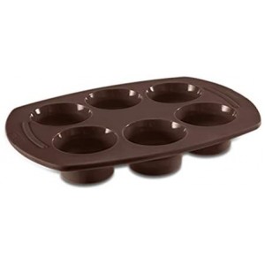 Moules à muffins 30 x 21 cm en silicone (x6) pour Machine à Gâteau Cake Factory TEFAL TS-01042820