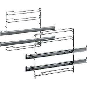 Glissières télescopiques 2 niveaux (41 x 30.5 x 8.5 cm) pour Four BOSCH 17001568