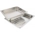 Lèche-frite en inox perforé (35,5 x 32,5 x 5cm) pour four vapeur AEG, Electrolux.