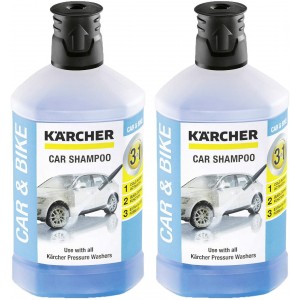 Lot de 2 shampoings de voiture 3 en 1 (1L) pour Nettoyeur Haute Pression KARCHER - 62957500