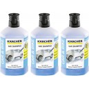 Lot de 3 shampoings de voiture 3 en 1 pour nettoyeur haute pression Kärcher - Flacon de 1L.