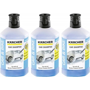 Lot de 3 shampoings de voiture 3 en 1 (1L) pour Nettoyeur Haute Pression KARCHER - 62957500