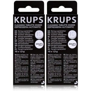 Lot de 2 boîtes de pastilles détergentes pour Cafetière KRUPS XS300010