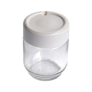 Pot en verre avec couvercle blanc pour Yaourtière MOULINEX SS-193233