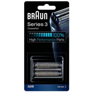 Tête de rasoir noir 32B cassette Series 3- pour Tondeuse BRAUN 81483728