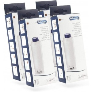 Lot de 4 filtres à eau originaux pour Cafetière DELONGHI SER3017