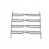 Support latéral grille droit ou gauche pour fours Whirlpool, Bauknecht