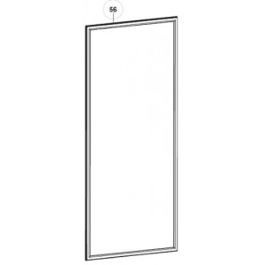 Joint de porte magnétique noir (491x1153mm) pour réfrigérateur Dometic - 241301023