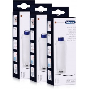 Lot de 3 filtres à eau originaux pour Cafetière, Expresso DELONGHI SER3017*3 (Lot de 3)