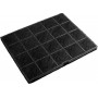 Filtre à charbon ECFB01 (24,2 x 19,5 x 1,2 cm) pour hottes Electrolux, Zanussi, AEG, Faure, Brandt, Whirlpool, De Dietrich