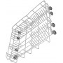 Panier inférieur pour lave-vaisselle Beko - Dimensions : 523 x 520 mm.