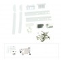 KIT DE FIXATION PORTE FRIGO INTÉGRABLE + SYSTÈME GLISSIÈRE POUR REFRIGERATEUR WHIRLPOOL