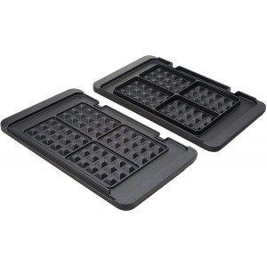 Lot de 2 plaques à gaufres (370 x 230 x 40 mm) avec gobelet doseur DELONGHI 5517910011
