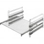 Lot de 3 rails télescopiques TR3LFSTV pour fours vapeur AEG