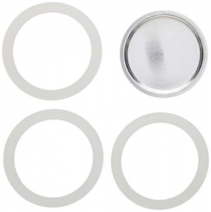 Bialetti - 0800005 - Joint de rechange + filtre plat - 9 tasses Moka express Dama - Blanc