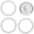 bialetti - 0800005 - joint de rechange + filtre plat - 9 tasses moka express dama - blanc