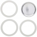 bialetti - 0800005 - joint de rechange + filtre plat - 9 tasses moka express dama - blanc