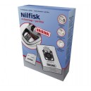 Lot de 4 sacs avec pré filtres Extrême - King pour aspirateurs Nilfisk, Progress, Moulinex