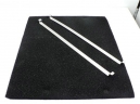 filtre charbon dim 263x310mm + fixations pour hotte de dietrich