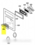 grille support partie bar pour réfrigérateur lg