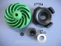 kit turbine + joint de pompe de cyclage pour lave vaisselle electrolux