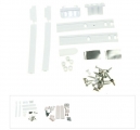 kit de fixation porte frigo intÉgrable + systÈme glissiÈre pour refrigerateur whirlpool