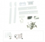 kit de fixation porte frigo intÉgrable + systÈme glissiÈre pour refrigerateur whirlpool