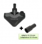 brosse tete delta silence force Ø 32-35 mm pour aspirateur rowenta