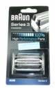 grille + couteaux series 3/ kp32s couleur argent pour rasoir braun