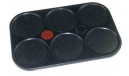 plaque à crêpes (x6) 40.7 x 27.6 cm pour crêpière tefal 