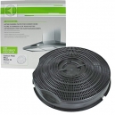 v?ritable filtre ? charbon pour hotte aspirante philips whirlpool akg akb akr g2p type 30 (235 mm x 46 mm)