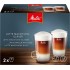 2 Verres à Latte Macchiato Melitta avec paroi anti-brûlure - Hauteur 13 cm