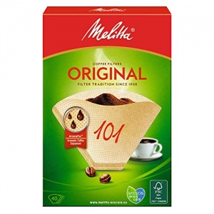 Melitta, 40 Filtres à Café, Taille 101, Pour Cafetière à Filtre, Original, Brun