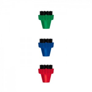 Lot de 3 petits brosses en nylon pour Nettoyeur Vapeur POLTI PAEU0296