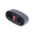 CHACON Prise Biplite 16A avec interrupteur anthracite