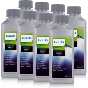 Lot de 8 détartrants (8x 250ml) pour cafetière Expresso Saeco, Philips CA6700/22