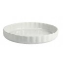 Crealys 512734 Moule à Tarte en Céramique Blanc 28 cm 512734