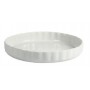 Crealys 512734 Moule à Tarte en Céramique Blanc 28 cm 512734