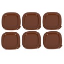 Lot de 6 couvercles marron pour yaourtière Multi Délices Express SEB