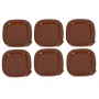 Lot de 6 couvercles marron pour yaourtière Multi Délices Express SEB