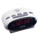 SCD-42 Lenco, radio-réveil, ondes ultra courtes (FM), blanc