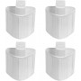 Lot de 4 cartouches anti-calcaire pour centrales vapeur Powersteam Rowenta, Liberty Calor XD9070E0