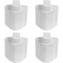 Lot de 4 cartouches anti-calcaire pour centrales vapeur Powersteam Rowenta, Liberty Calor XD9070E0